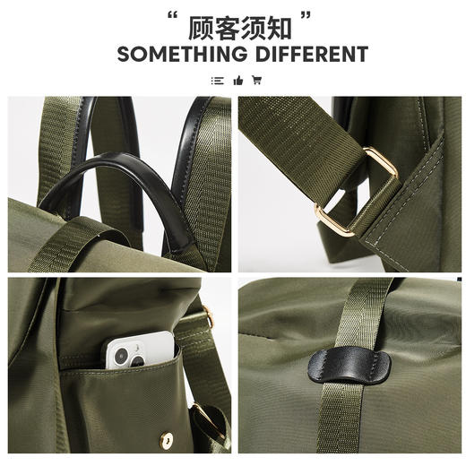 Safiya/索菲娅2023新款时尚大容量轻便女包旅游双肩包包SF9151072Y 商品图5