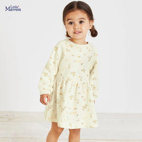 【采用纯棉面料，确保舒适度和透气性！】女童连衣裙纯棉长袖儿童卫衣裙欧美秋季童裙公主裙为孩子提供温暖和保护，欧美风格的设计，展现出时尚与个性