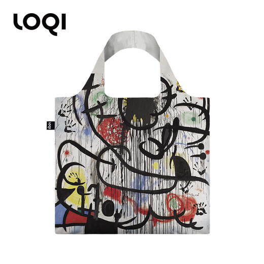 德国LOQI 新品 博物馆系列  反光涂层 时尚艺术环保万用袋 折叠大容量单肩手提购物袋承重40斤防泼水 胡安·米罗  威廉·莫里斯 商品图10