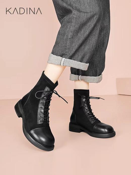 【秋季新款卡迪那】| A座3F 秋款女士高帮靴鞋带款 商品图2
