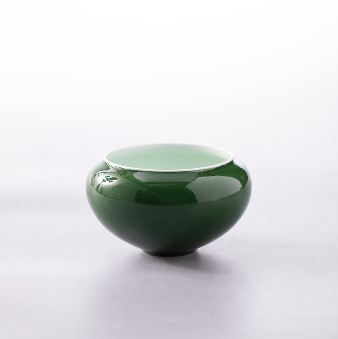 水盂 建水 朗窑绿