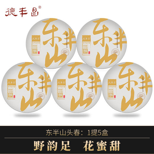 2023年春茶德丰昌【东半山】普洱生茶手撕薄饼200克/盒 商品图0