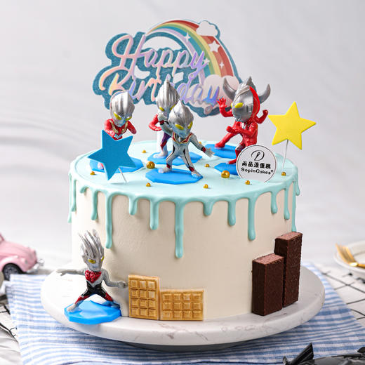 奥特曼鲜果奶油蛋糕【惠州】 商品图1