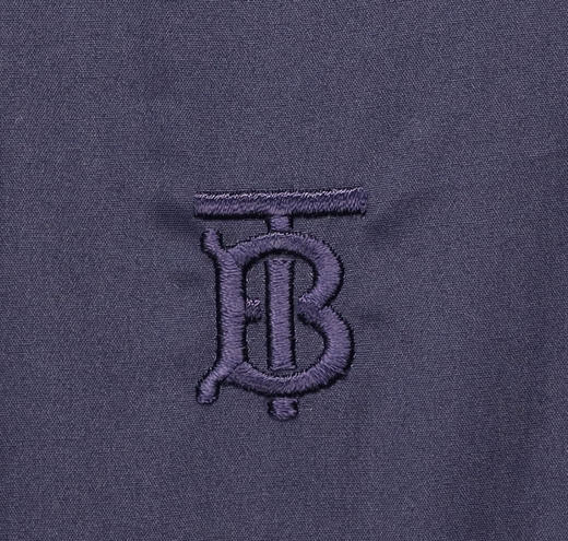 【预定款】BURBERRY博柏利 男士全棉 格纹印花袖口 胸前TB刺绣长袖衬衫 8032306 偏大一码 商品图4