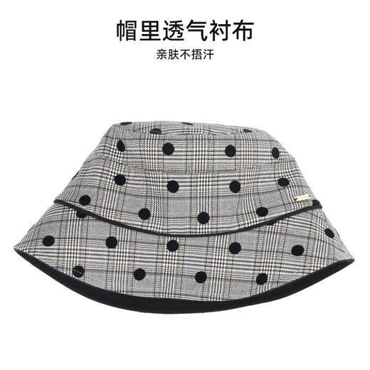 YORO容若波点格纹渔夫帽（DN0005） 商品图1