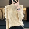 秋冬新款针织衫毛衣女半高领打底羊毛绒衫韩版女外贸 商品缩略图3