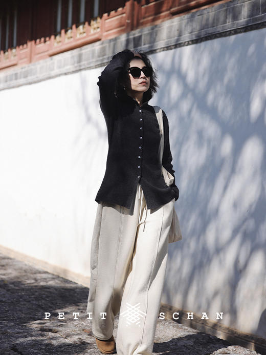 PETIT SCHAN小闪 CLO#189 relaxation  松弛感 棉混纺直筒收口两穿宽松休闲裤卫裤 商品图1