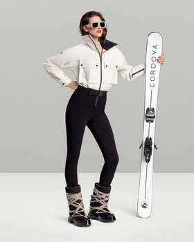 CORDOVA - The Telluride - Onyx/natural wool - 女装 - 连体滑雪服 - 白色