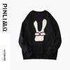 PINLI品立秋装新款男士贴布绣圆领套头休闲卫衣潮BG223309033 商品缩略图3