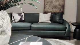 环美Gloumar丨清雅精致墨绿沙发