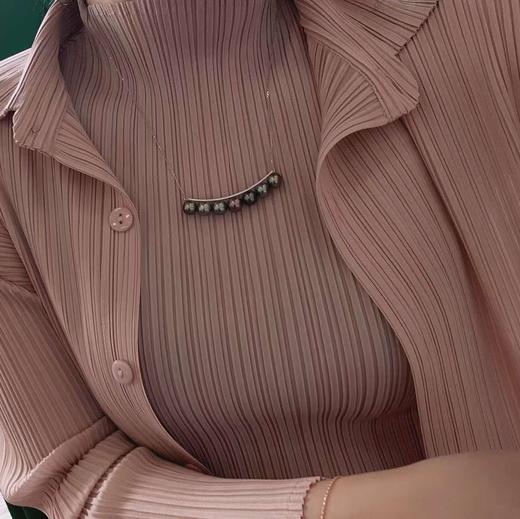 甄珠贝 大溪地孔雀绿色系smile项链 8-10mm渐变 可以调节，总长60cm 好漂亮的色彩 商品图7