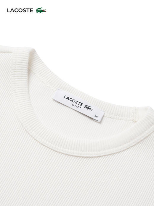 【海南专供价】Lacoste法国鳄鱼女装新款纯色圆领长袖T恤打底衫TF1692-10 商品图2