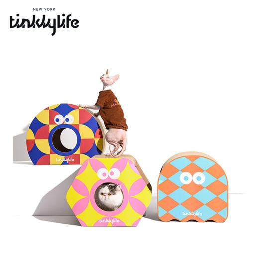 Tinklylife 小怪物系列猫窝猫抓板 商品图0