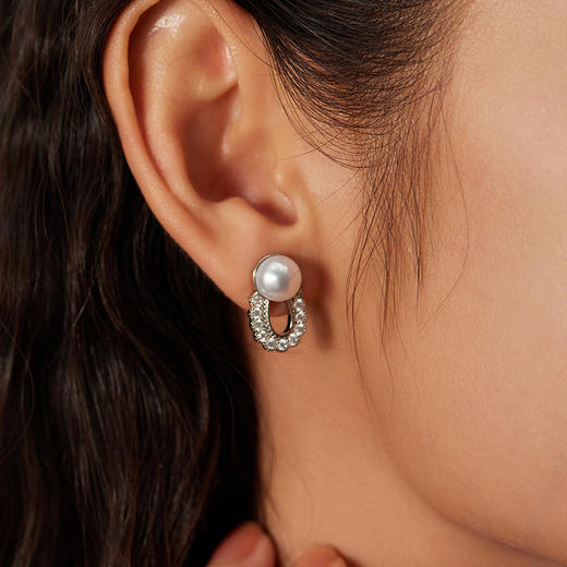 Manreya玛芮雅“闪耀的她”5天珍珠耳钉礼盒 丨一周不重样，天然淡水珍珠、铜镀白金 商品图8