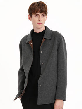 callisto灰色全绵羊毛休闲夹克 FSFEJ028C NA