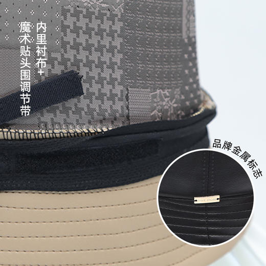 YORO容若皮质感渔夫帽（MNA0006） 商品图3