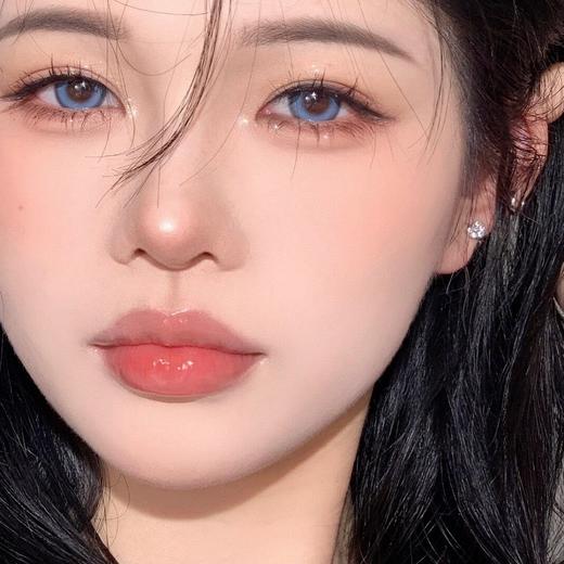 Claire color【元气水蓝】日抛 蓝色大光环设计  优雅干净清冽的荧光浅海蓝色 商品图0