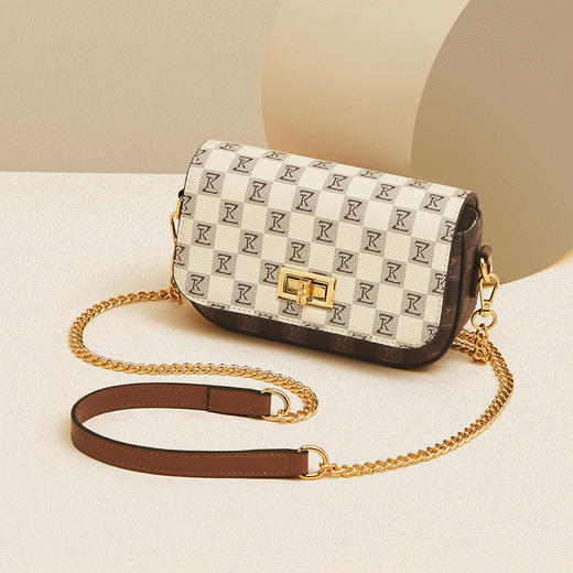 Safiya/索菲娅2023新款手机包小方包女士单肩斜挎女包SF9161006Y 商品图1