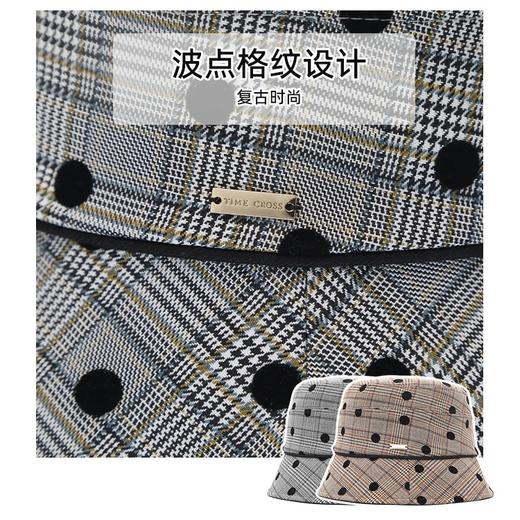 YORO容若波点格纹渔夫帽（DN0005） 商品图2
