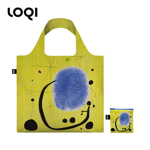 德国LOQI 新品 博物馆系列  反光涂层 时尚艺术环保万用袋 折叠大容量单肩手提购物袋承重40斤防泼水 胡安·米罗  威廉·莫里斯 商品图8