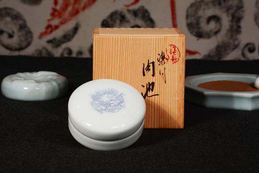 90年代日本陶瓷印泥盒 商品图0