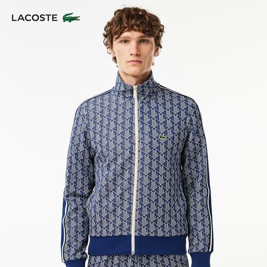 【海南专供价】Lacoste法国鳄鱼男装新款复古印花拉链卫衣外套SH1368-10 商品图2