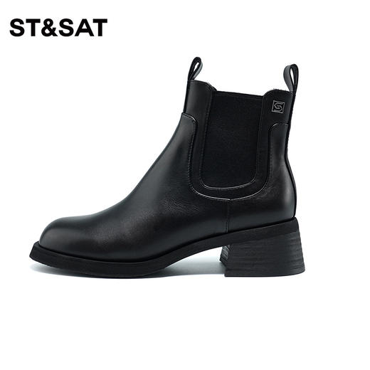 【绒里可选】星期六英伦风切尔西烟筒靴短靴SS34116568/SS34118568 商品图4