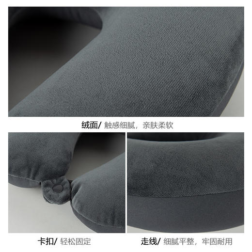 【亲肤透气干爽舒适！泡沫粒子颈枕】四季通用，舒适支撑，亲肤柔软，U型枕 泡沫粒子颈枕 印花汽车旅行枕 护颈保健枕头 商品图2