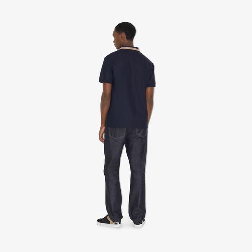 【预定款】BURBERRY 博柏利 男士全新深蓝色 棉质TB刺绣短袖POLO衫 8056222 商品图9