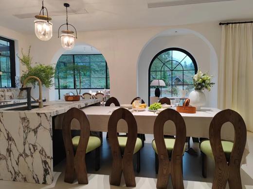 【大邑花水湾-385号】5房法式温泉私汤别墅，地暖、桌游、设计师别墅，近西岭雪山！qfzn 商品图0