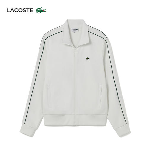 【海南专供价】Lacoste法国鳄鱼男装新款简约宽松拉链运动卫衣外套SH1457-10 商品图2