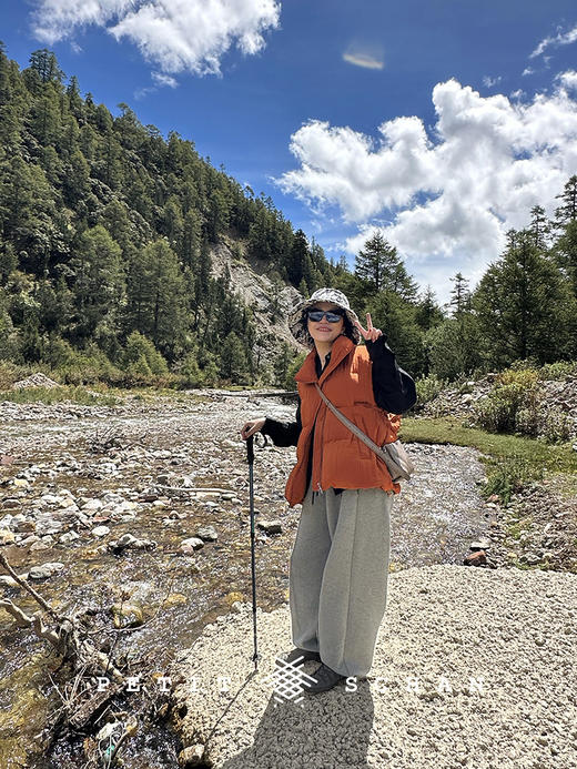 PETIT SCHAN小闪 CLO#189 relaxation  松弛感 棉混纺直筒收口两穿宽松休闲裤卫裤 商品图3