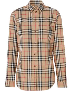 【预定款】Burberry 博柏利 女士 全新舒适全棉经典格纹衬衫