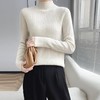 新款2023秋季风气质羊毛套头半高领宽松型毛衣女式羊毛衫 商品缩略图3