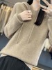 2023年秋冬新款韩版女士连帽长袖针织衫女士外地套头纯色针织帽衫 商品缩略图2