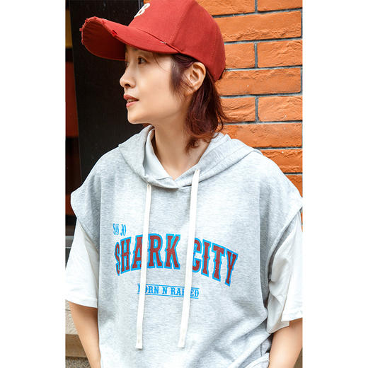 连帽抽绳卫衣套装 商品图0