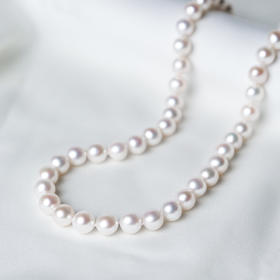 “和光”银镀白金淡水AK珍珠高定项链