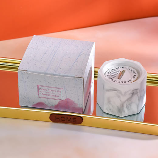 手工无烟大豆蜡香薰蜡烛伴手礼创意ins风石膏杯精油香味蜡烛 商品图5