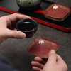 纯铜春华秋实杯托 | 三生有杏杯托  手工紫铜茶杯垫隔热茶托禅意杯托盏托茶具配件轻奢高档 商品缩略图7
