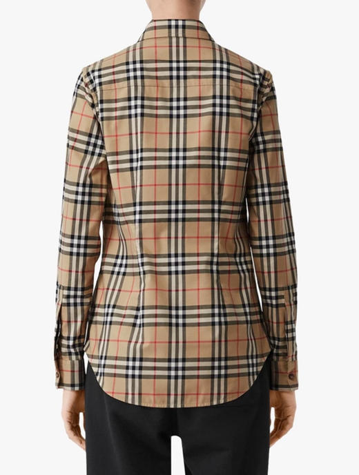 【预定款】Burberry 博柏利 女士 全新舒适全棉经典格纹衬衫 商品图2
