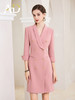 AD气质青果领西装连衣裙女主持人上镜正装裙子播音艺考面试职业装 商品缩略图1