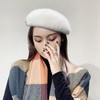 【亏本清仓】THE SOWING 新款珍珠别针真兔毛贝雷帽（不支持退换） [福利品] 商品缩略图0