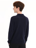 callisto藏青全山羊绒翻领针织衫 FSKNW126H NA 商品缩略图2