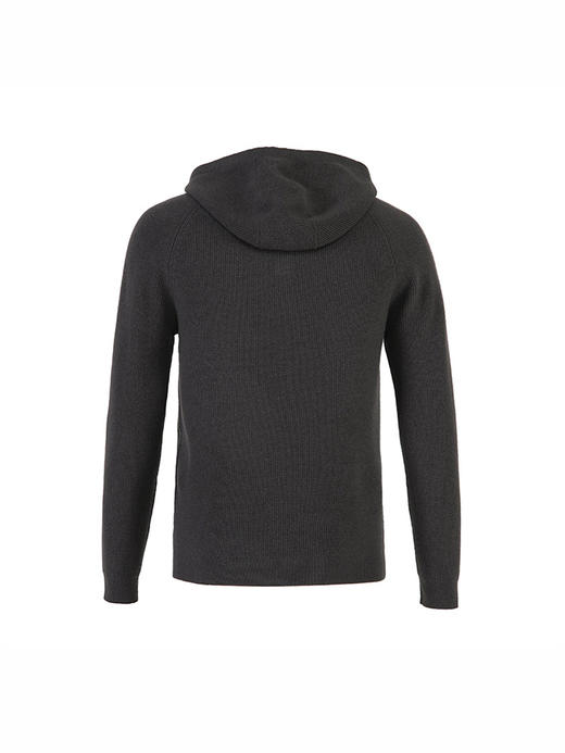 callisto深灰色全绵羊毛连帽针织衫 FSKNW123C 商品图1