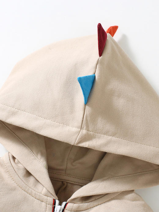 【设计精致，确保舒适透气！】男童卫衣套装秋季长袖连帽套头儿童套装纯棉两件套连帽设计为儿童提供额外的保暖和风格感 商品图3