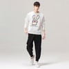 PINLI品立秋装新款男士贴布绣圆领套头休闲卫衣潮BG223309033 商品缩略图2