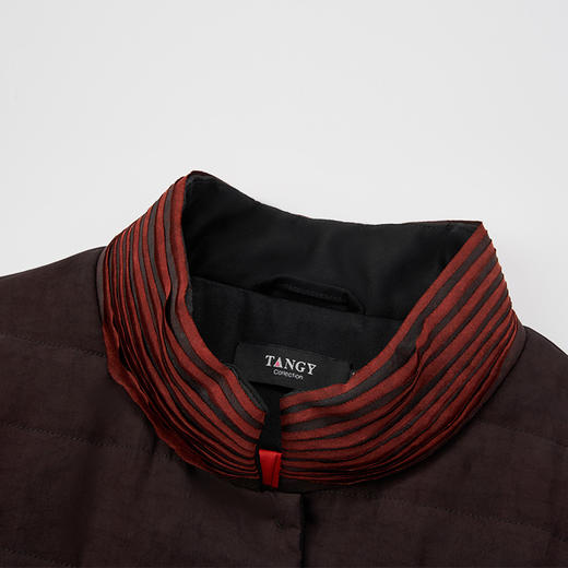 TANGY Collection天意精品 2023冬季新品商场同款国风茛绸女士棉服外套 商品图3