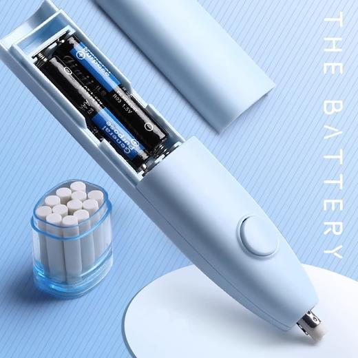 【用奇幻魔法！瞬间擦净烦恼】电动橡皮擦学生擦得干净，少屑不易留痕可替芯素描美术生用，细节擦拭 准确把控 可换笔芯 持久耐用 商品图2