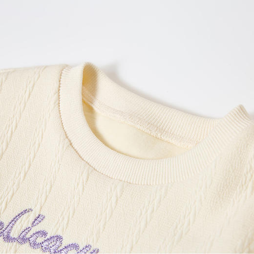 笛莎Deesha童装女童卫衣2023冬季新款水彩晕染风圆领卫衣 商品图2