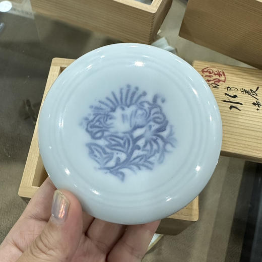 90年代日本陶瓷印泥盒 商品图3